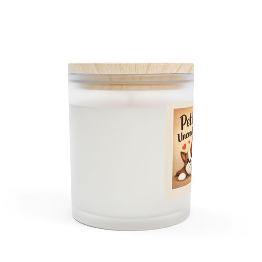 Pet Hair & Unconditional Love — 11oz Frosted Glass Scented Candle
