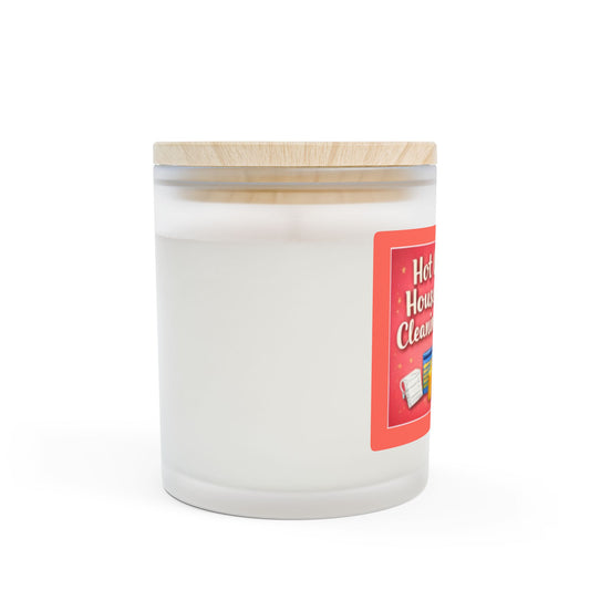 Hot Girl House Cleaning - 11oz Scented Candle Frosted Glass