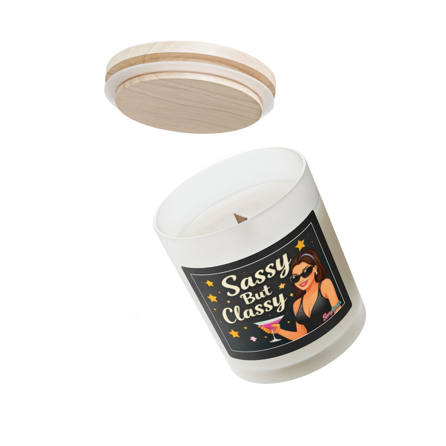 Sassy But Classy - 11oz Frosted Glass Candle