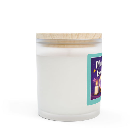 Manifesting Good Vibes Only Candle – 11oz Frosted Glass Aromatherapy Candle
