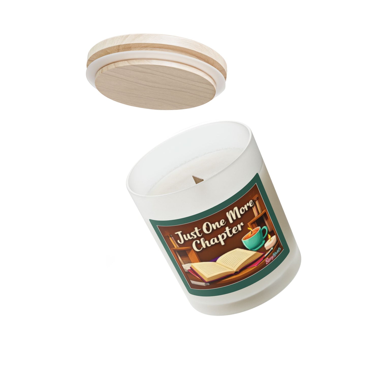 Just One More Chapter — 11oz Frosted Glass Scented Candle