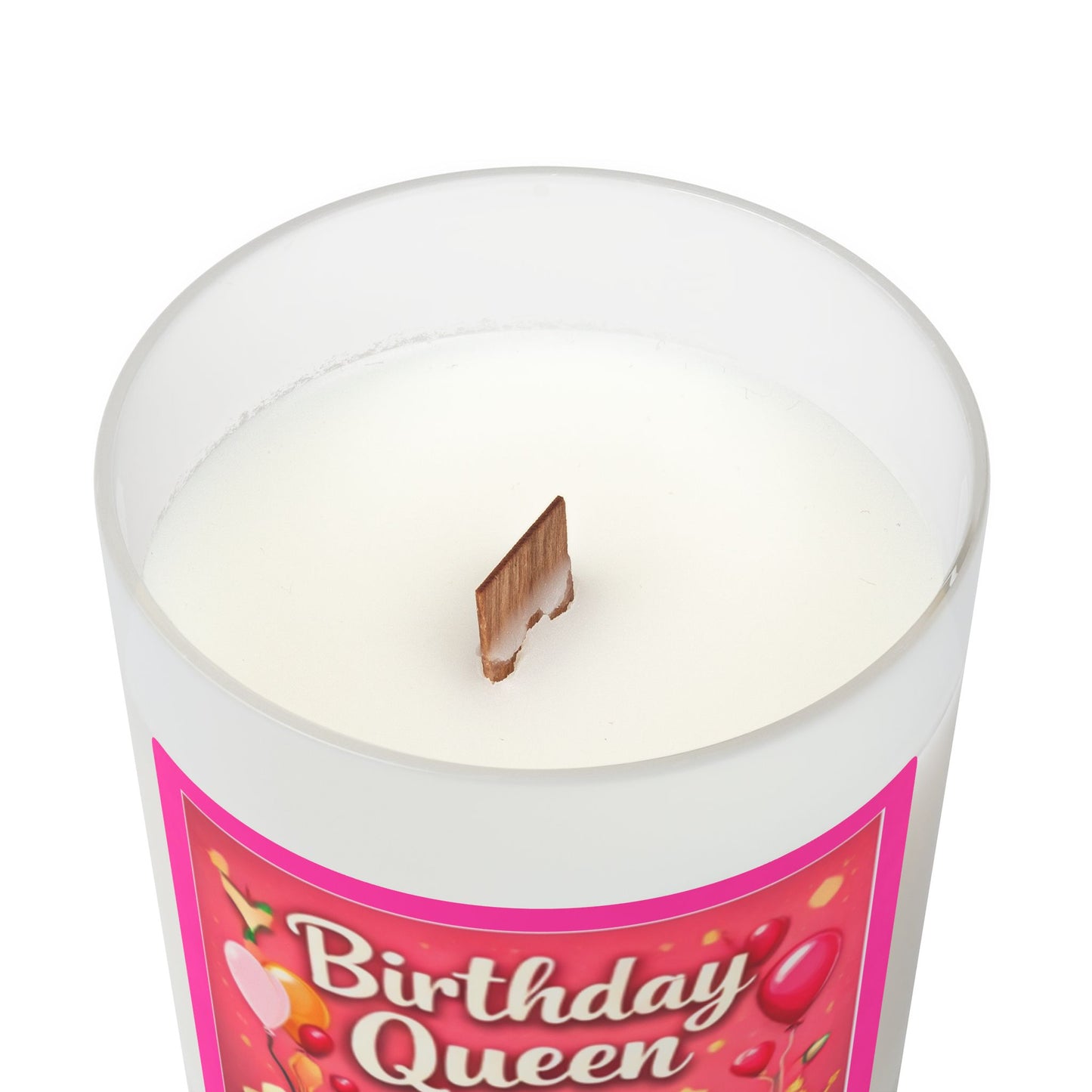 Birthday Queen Candle — 11oz Frosted Glass Scented Candle