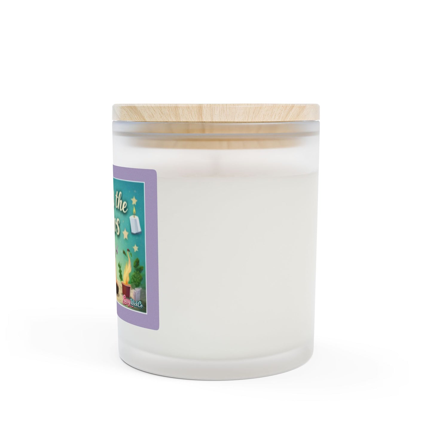 Calm the Chaos Scented Candle — 11oz Frosted Glass Meditation Candle
