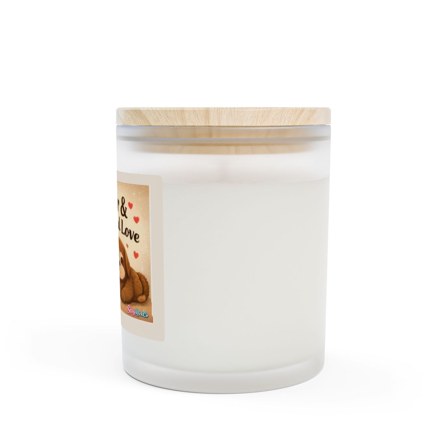 Pet Hair & Unconditional Love — 11oz Frosted Glass Scented Candle