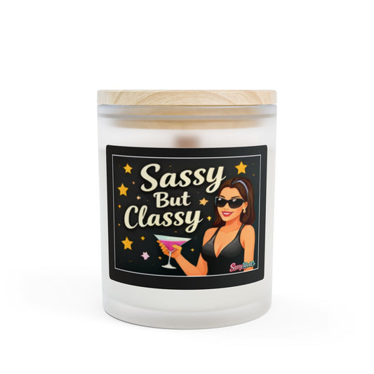 Sassy But Classy - 11oz Frosted Glass Candle