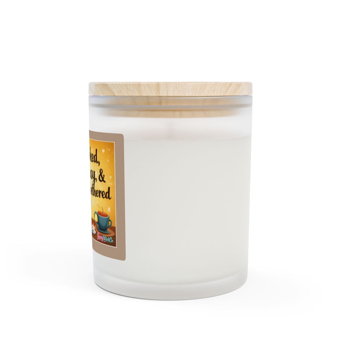 Booked, Busy, & Unbothered - 11oz Frosted Glass Candle (11oz)