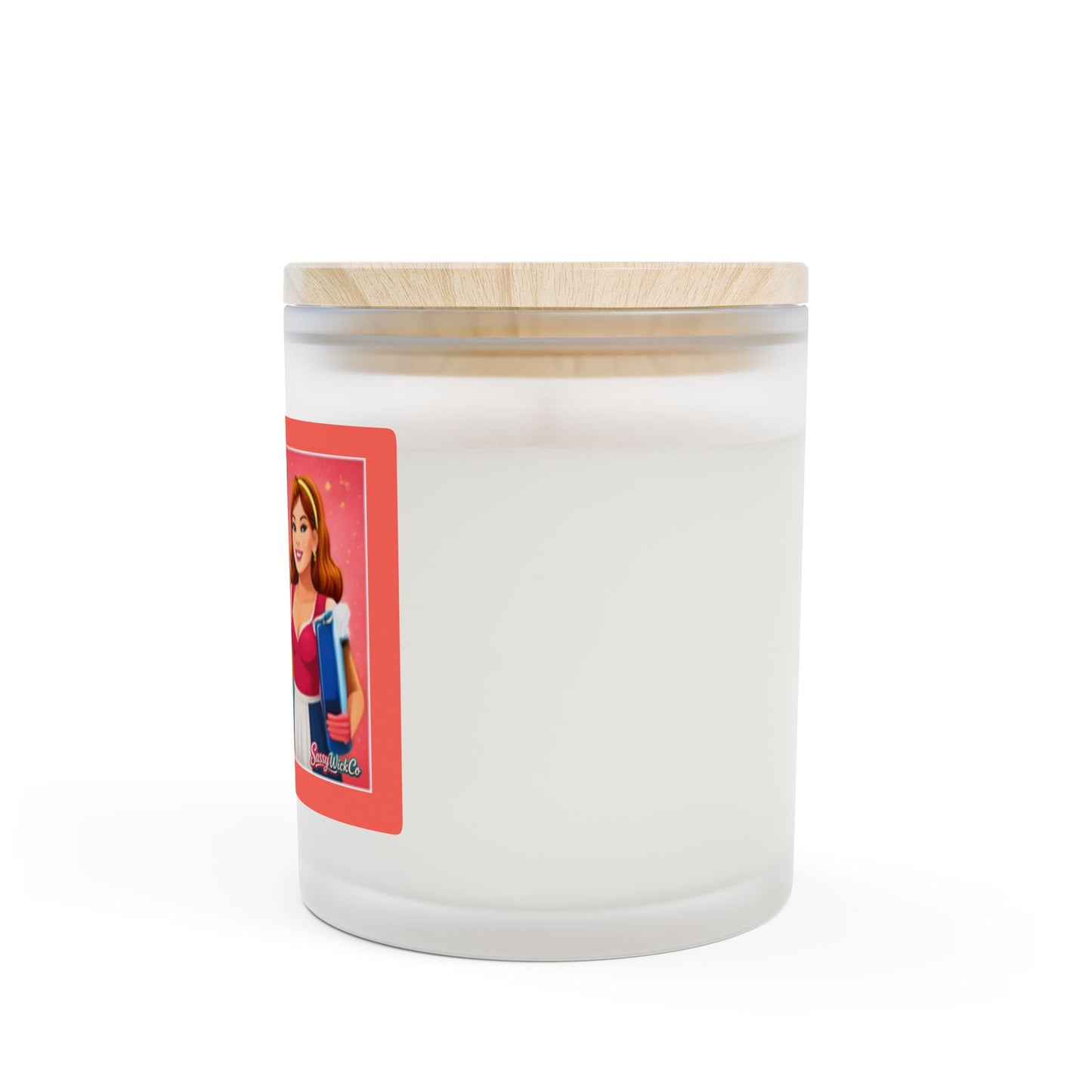 Hot Girl House Cleaning - 11oz Scented Candle Frosted Glass
