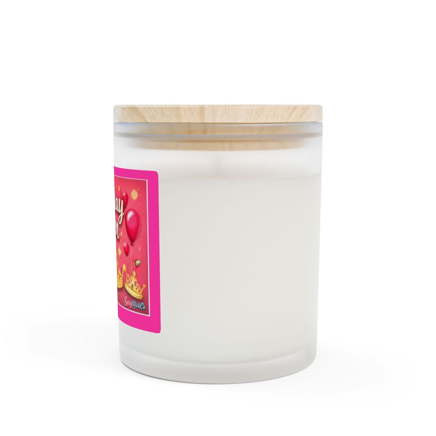 Birthday Queen Candle — 11oz Frosted Glass Scented Candle