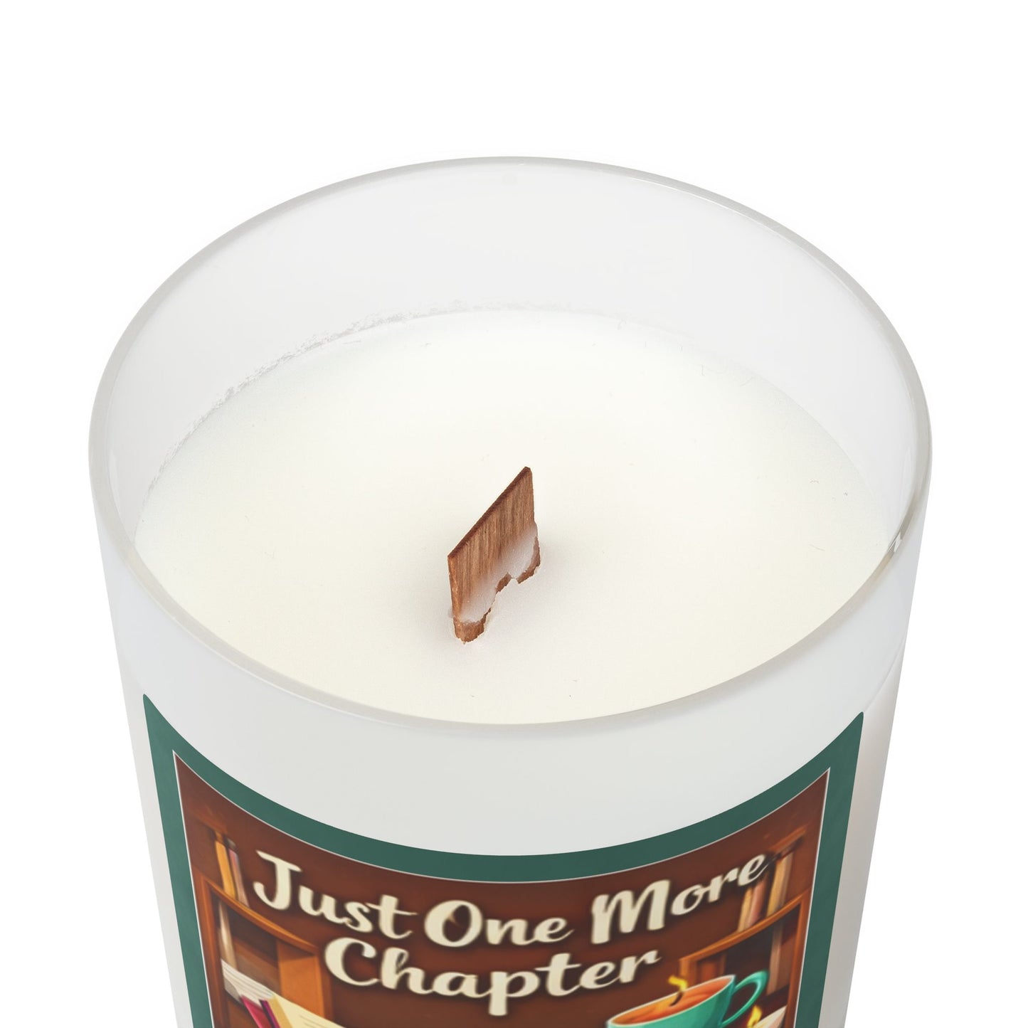 Just One More Chapter — 11oz Frosted Glass Scented Candle