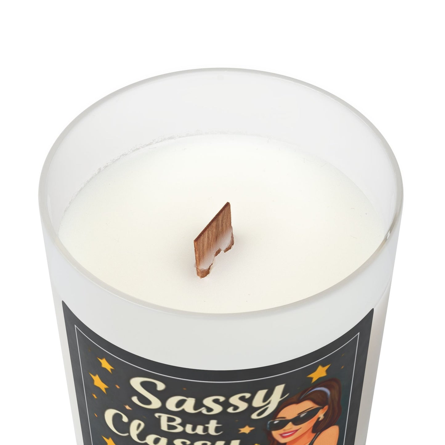 Sassy But Classy - 11oz Frosted Glass Candle