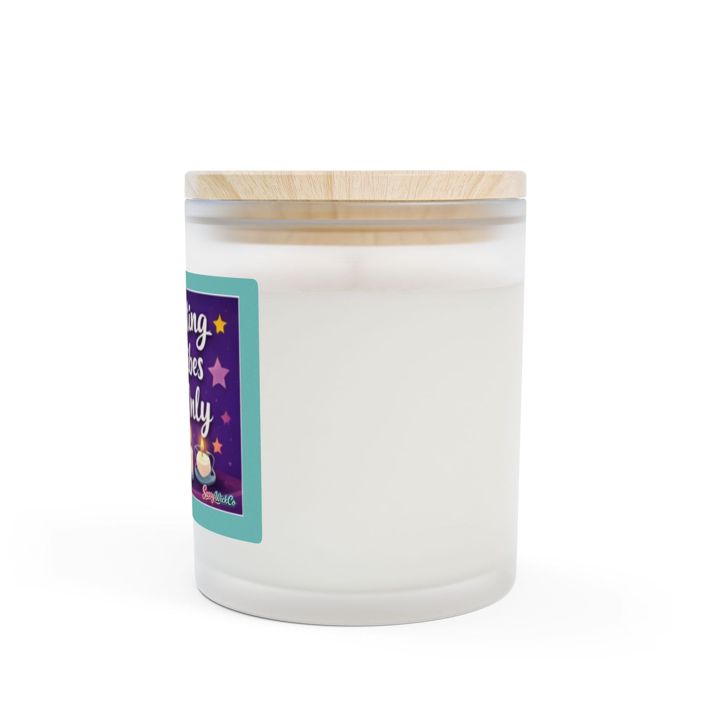 Manifesting Good Vibes Only Candle – 11oz Frosted Glass Aromatherapy Candle