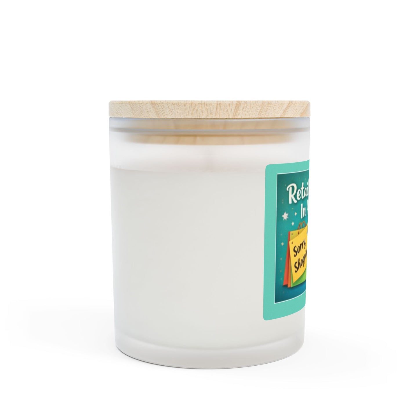 Retail Therapy In Progress - 11oz Frosted Glass Scented Candle
