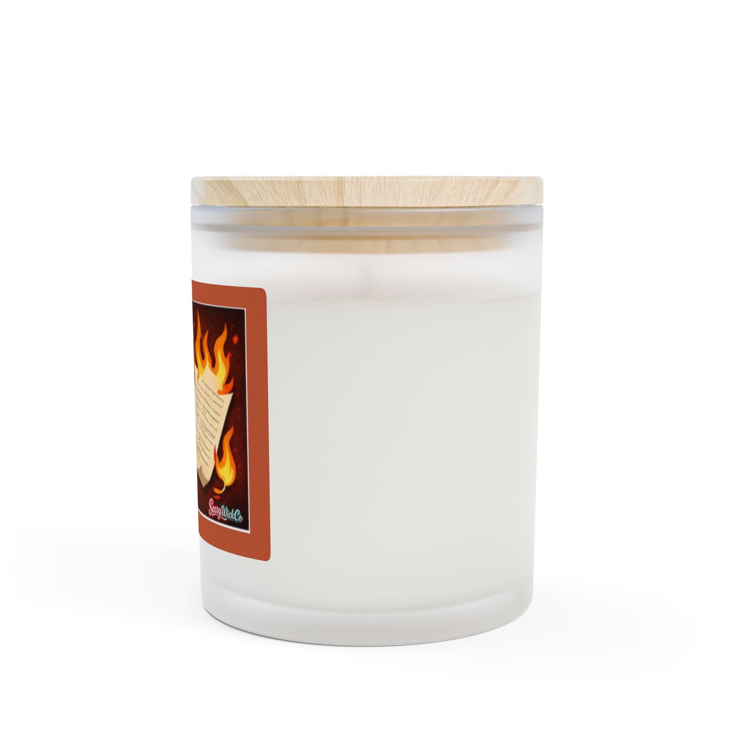 Burning Away Bad Decisions - 11oz Frosted Glass Candle