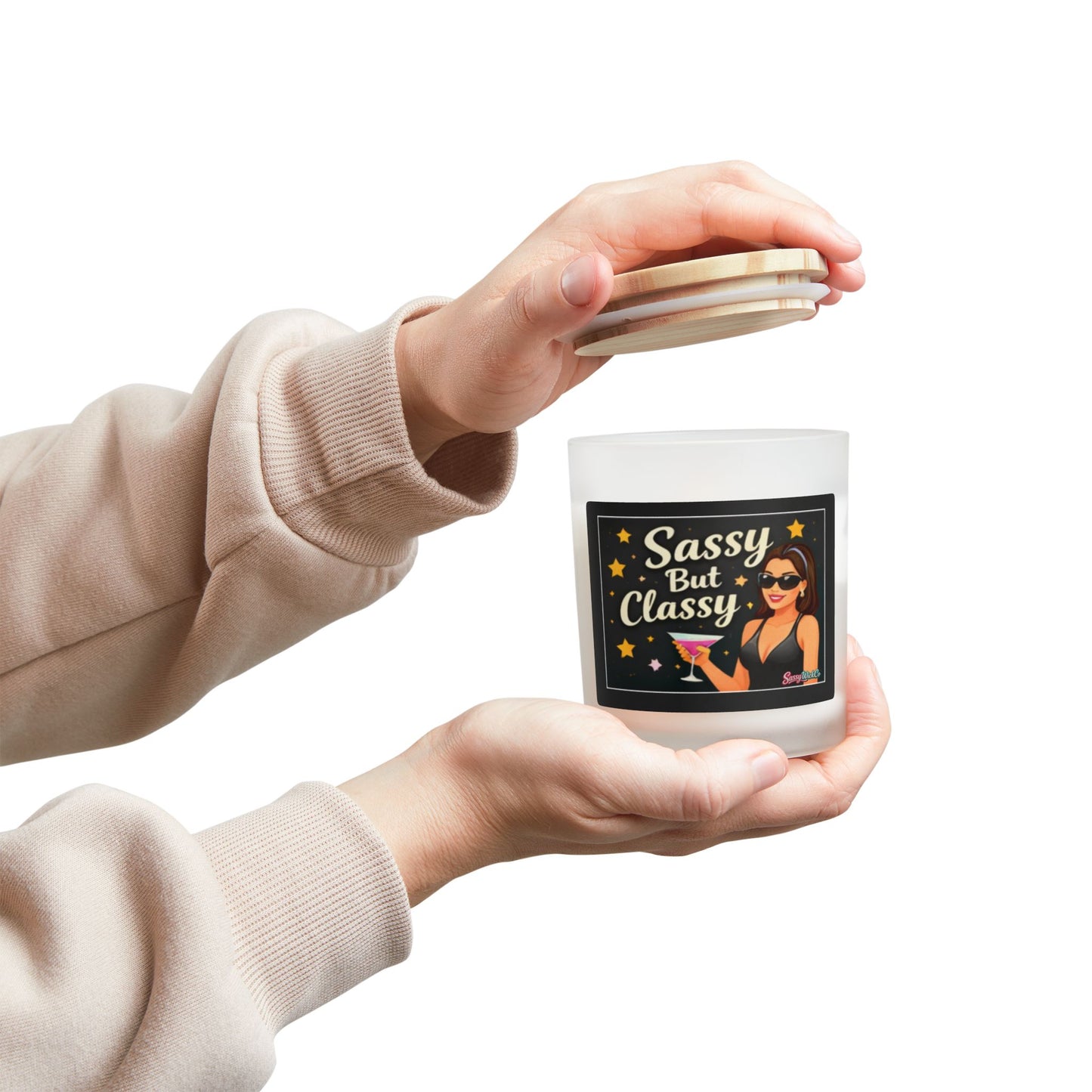 Sassy But Classy - 11oz Frosted Glass Candle